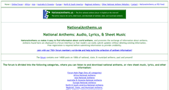 Desktop Screenshot of nationalanthems.us
